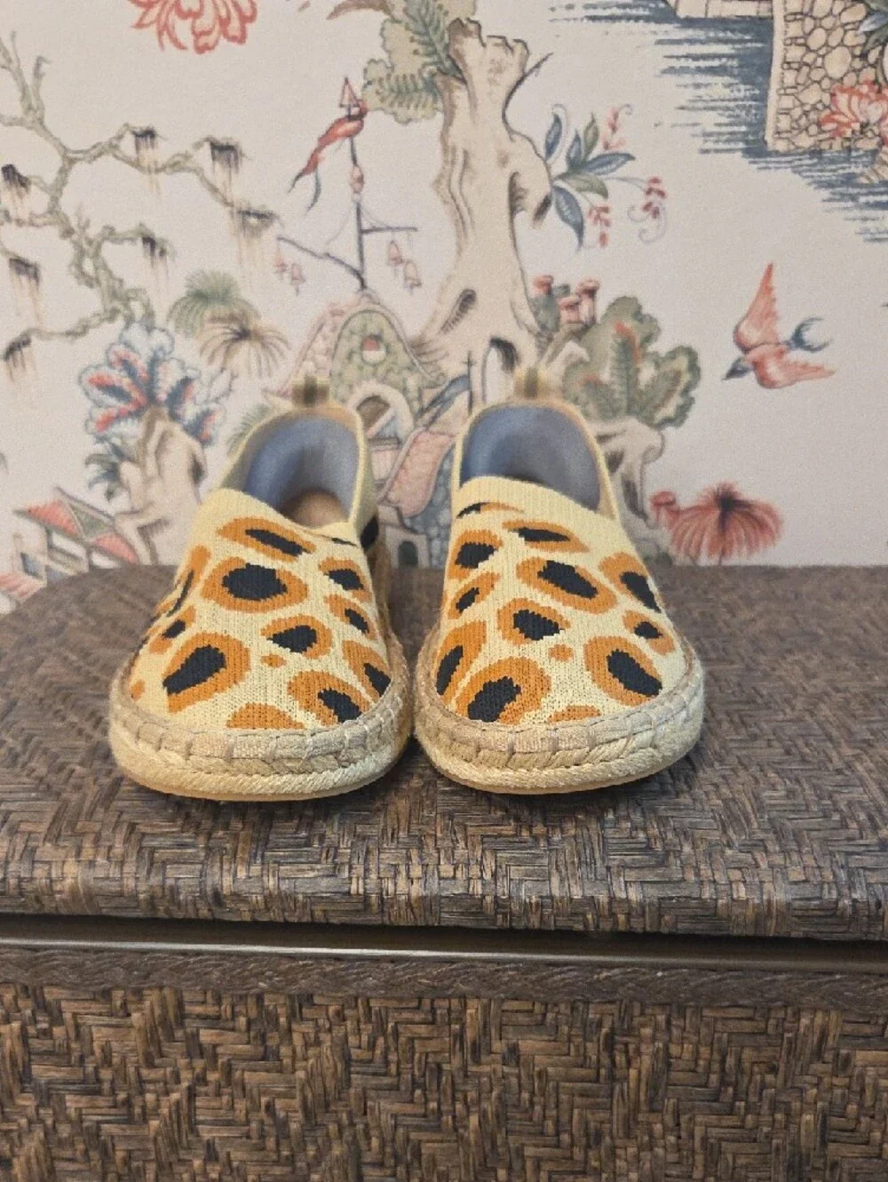 Women's Leopard Print Espadrilles - Brown/Black